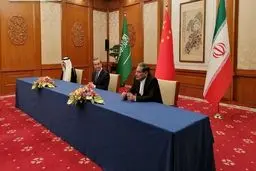  امضای توافق ایران و عربستان برای از سرگیری روابط دو جانبه+ فیلم