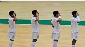 سلام نظامی ملی پوشان فوتسال قبل از فینال