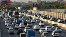 ترافیک سنگین در آزادراه تهران - شمال و کرج - قزوین
