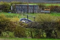 سقوط یک بالگرد در مزرعهای در شمال انگلیس