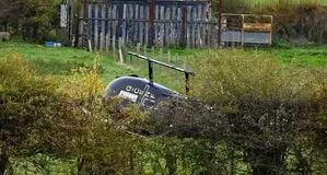 سقوط یک بالگرد در مزرعه‌ای در شمال انگلیس

