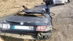 واژگونی خودروی سمند در جاده خاش به ایرانشهر ۲ کشته بر جا گذاشت
