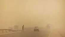 گرد و خاک و توفان شدید در جاده تهران-قزوین/ ویدئو