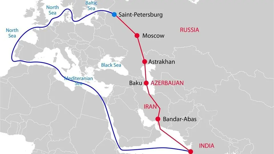 إیران وروسیا وکازاخستان وترکمانستان تسعى لتطویر المسار الشرقی لممر "شمال- جنوب"