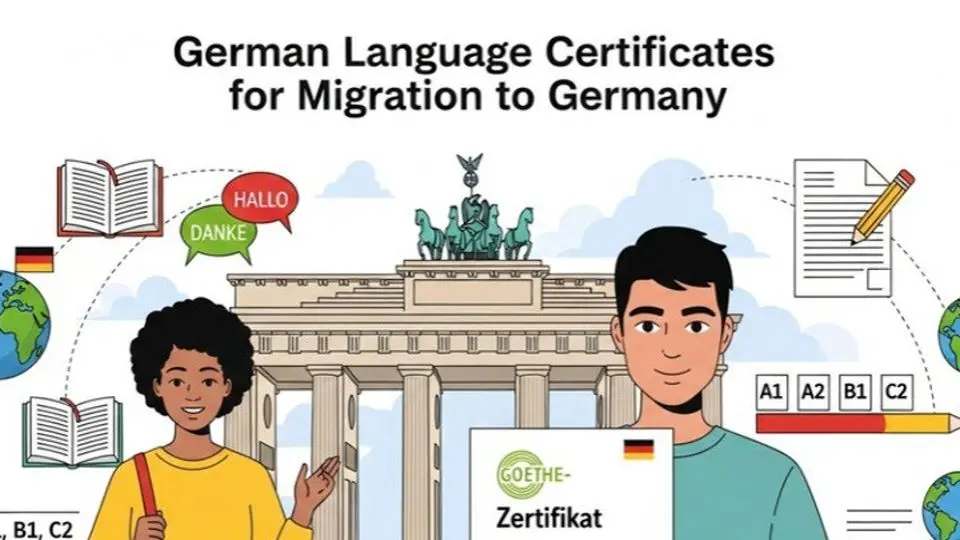 برای مهاجرت به المان چه مدرک زبانی لازم است؟