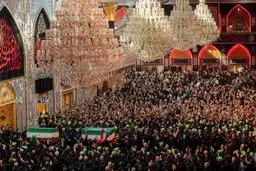 مراسم تشییع رهبر شهید انقلاب در کربلای معلی به پایان رسید