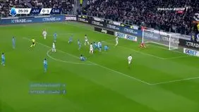 گل اول یوونتوس به کالیاری+ ویدئو