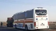 ۳ فوتی و ۱۴ مصدوم در تصادف زنجیره‌ای محور گناباد به قاین
