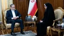 عراقچی با مهدیه اسفندیاری دیدار کرد