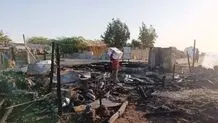 چادران در آتش بی‌اعتنایی سوخت + ویدئو