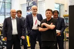 حضور مهدی تاج در تمرین تیم ملی فوتبال