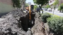 پیشرفت 90 درصدی کلکتور اصلی فاضلاب در بلوار 9 دی شهر همدان