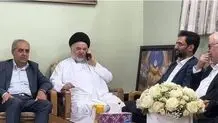 دیدار آذری جهرمی به نمایندگی از پزشکیان با نماینده تام الاختیار آیت الله العظمى سیستانی