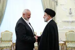 رئیسی در دیدار اسماعیل هنیه: به حمایت از آرمان فلسطین افتخار می‌کنیم