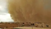 غبار شدید در دلگان سیستان و بلوچستان / ویدئو

