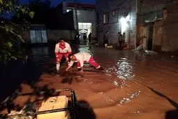 امدادرسانی فوری به سیلاب‌زدگان درمیان
