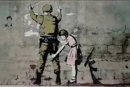 یک اثر بنکسی در ونیز حفاظت می‌شود 