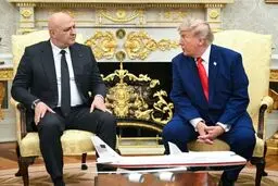 دیدار رئیس جمهور آمریکا و رئیس جمهور لبنان