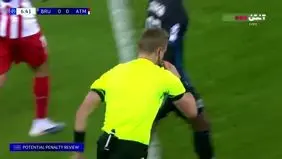 گل اول اتلتیکو مادرید به کلوب بروژ+ ویدئو