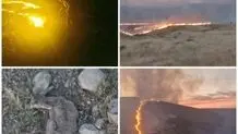 پناهگاه حیات وحش سرپل ذهاب آتش گرفت