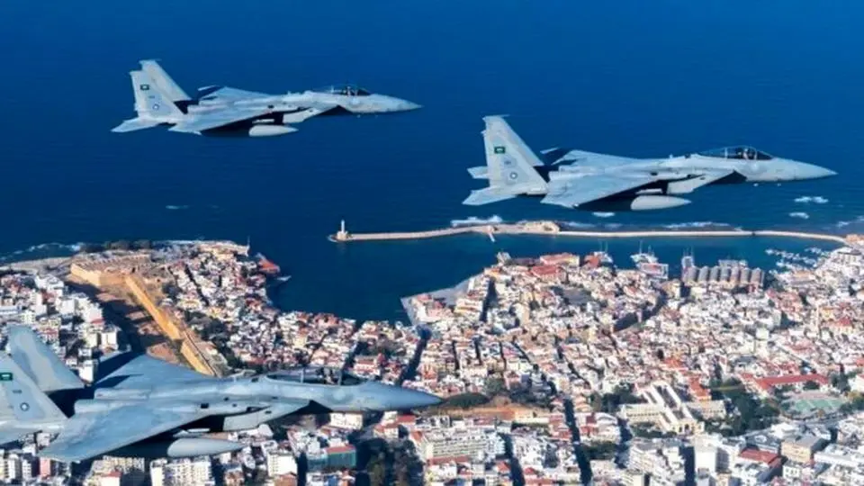 مانور هوایی مشترک عربستان و یونان
