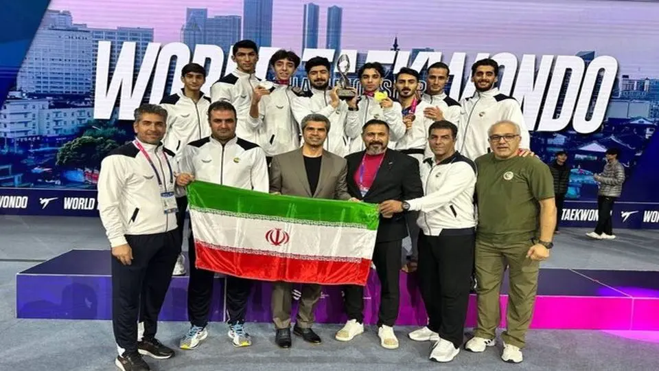 تیم ملی تکواندو مردان نایب قهرمان جهان شد