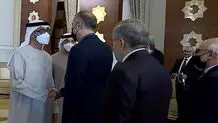  امیر عبداللهیان یلتقي  الشیخ محمد بن زاید