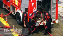 تانکر گازوئیل در جاده قم - کاشان آتش گرفت 