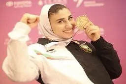ناهید کیانی طلا گرفت