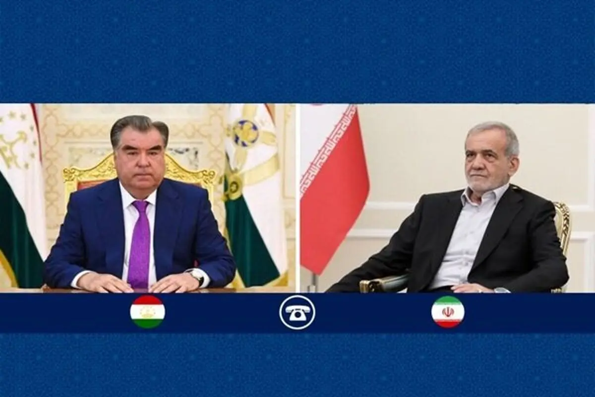 گفتگوی تلفنی روسای جمهور ایران و تاجیکستان