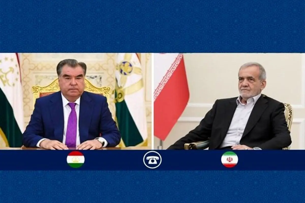 گفتگوی تلفنی روسای جمهور ایران و تاجیکستان