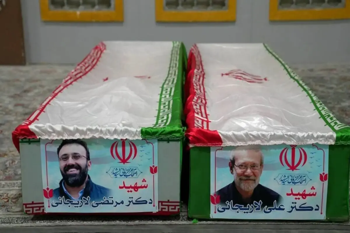 عکس جدید از سنگ قبر علی لاریجانی 