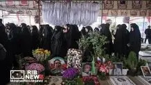 خاکسپاری شهدای جنگ در  قطعه ۴۲ بهشت‌زهرا  