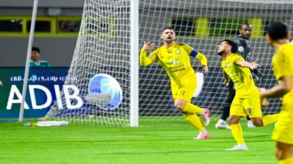 درخشش مهدی قایدی در دیدار اتحاد کلبا و دبا الحصن