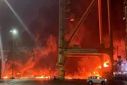 آتش‌سوزی در الفجیره امارات