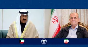 گفتگوی تلفنی پزشکیان و امیر کویت