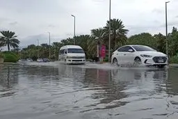 بارشی کم‌سابقه در کیش در کمتر از ۲۱ ساعت ثبت شد