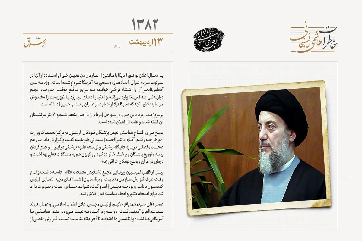 دیدار با سید محمدباقر حکیم