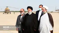 Raeisi arrives in Sistan and Baluchestan to open projects