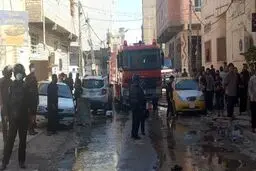 تصاویری از آتش‌سوزی در هتل زائران ایرانی در نجف/ ویدئو

