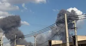 حمله هوایی به یک منطقه از شهر بروجرد