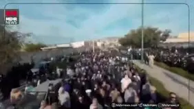 تدفین پیکر معلم و دانش آموز تازه اکتشاف شده مدرسه شجره طیبه + ویدیو