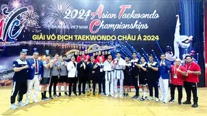 تیم ملی تکواندو برای پنجمین‌بار قهرمان آسیا شد

