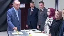 اردوغان رای خود را به صندوق انداخت