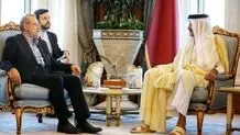 دیدار لاریجانی با امیر قطر 