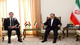 عکس متفاوت عراقچی و بارزانی 