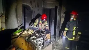 جزئیات آتش سوزی یک ساختمان مسکونی در مشهد