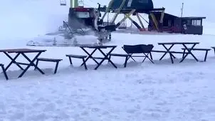 پیست اسکی توچال آماده ورزش های زمستانی می شود+ ویدئو