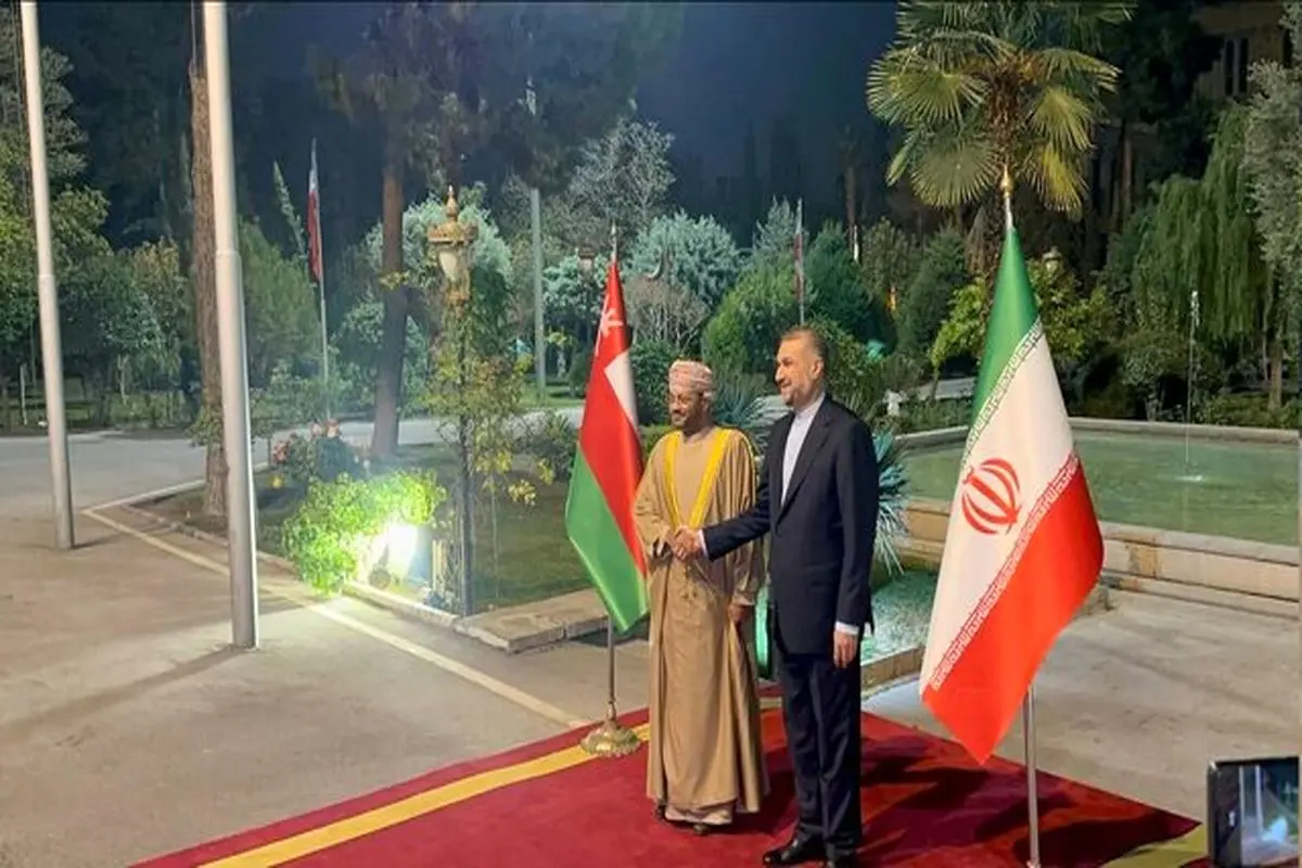 استقبال امیرعبداللهیان از وزیر امور خارجه عمان

