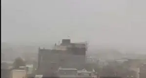 صحنه تماشایی از بارش برف در زنجان+ ویدئو